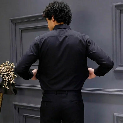 |Leve 5 Pague 3| Camisa Masculina Luxer em Seda Gelo e Manga Longa |Estilo Absoluto|