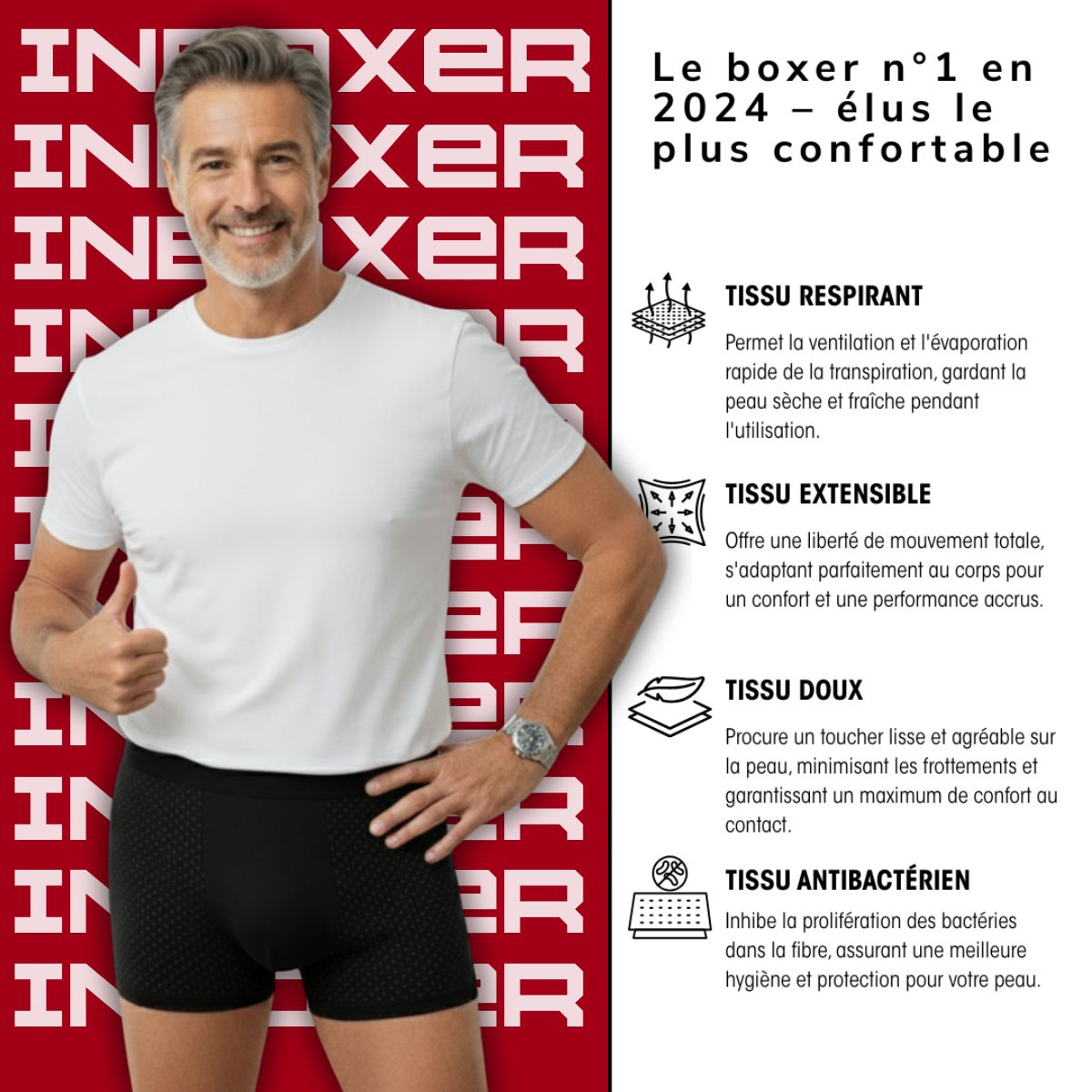 10 BOXERS EN FIBRE DE BAMBOU POUR LE PRIX DE 5| BAMBOOWEAR