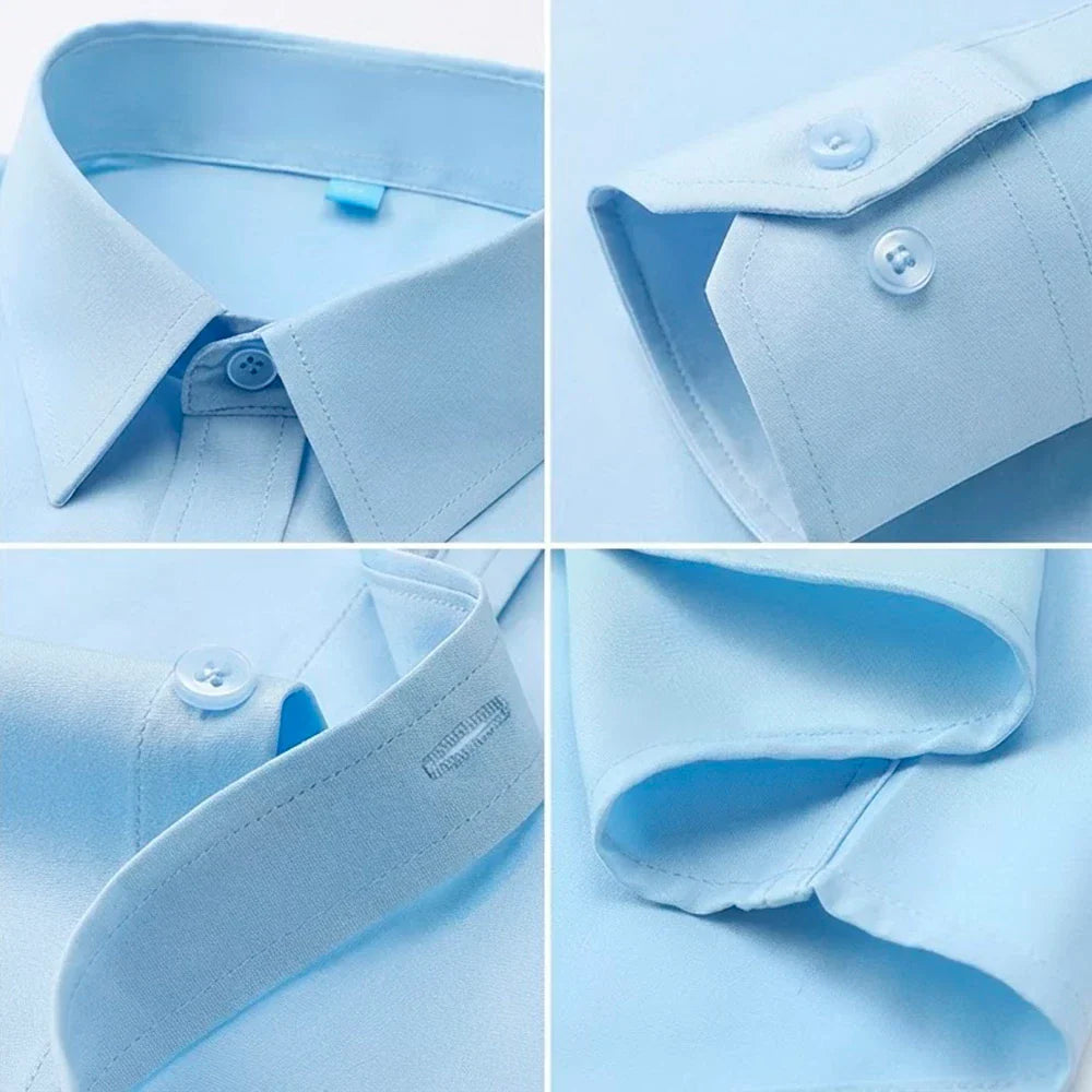 |Leve 5 Pague 3| Camisa Masculina Luxer em Seda Gelo e Manga Longa |Estilo Absoluto|