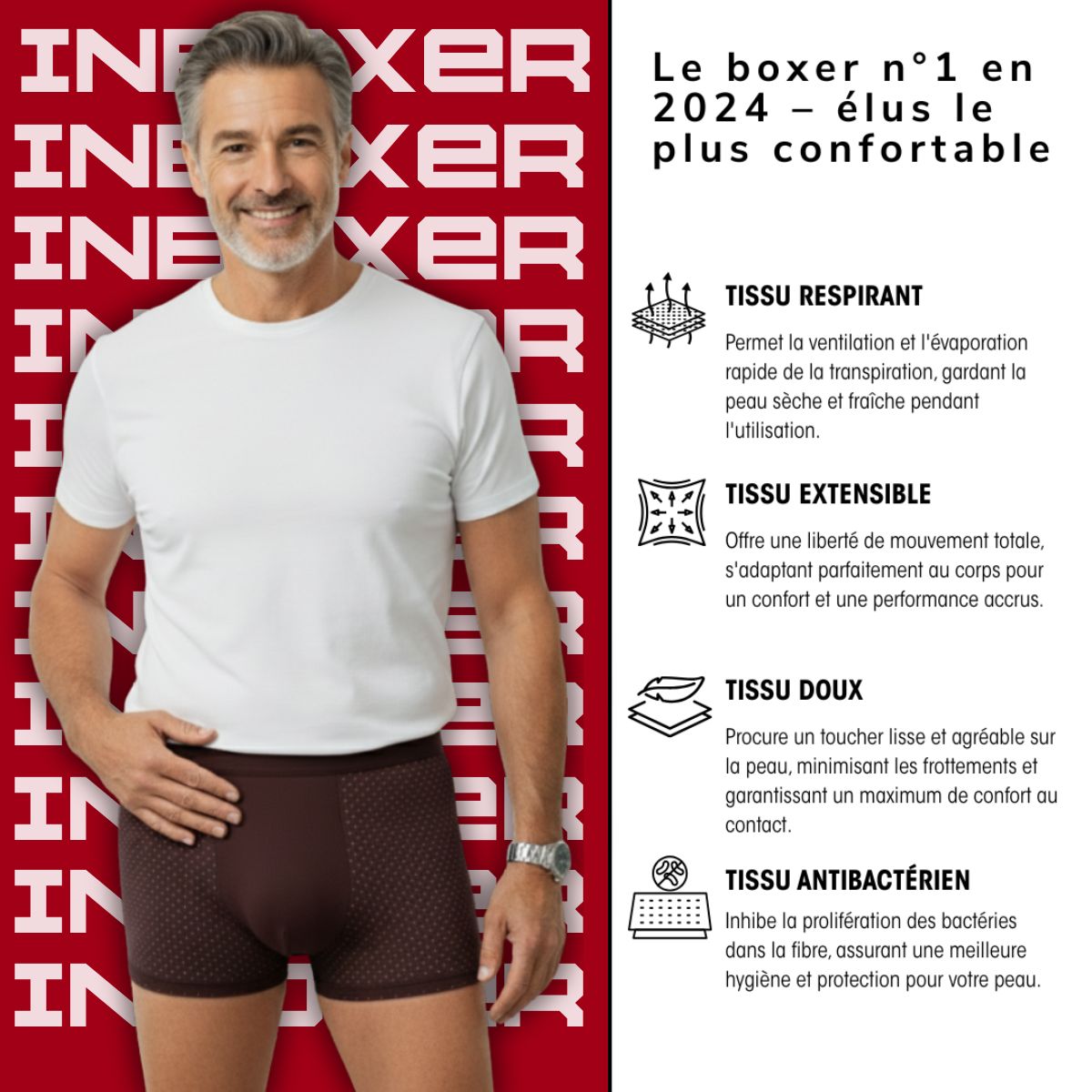 10 BOXERS EN FIBRE DE BAMBOU POUR LE PRIX DE 5| BAMBOOWEAR