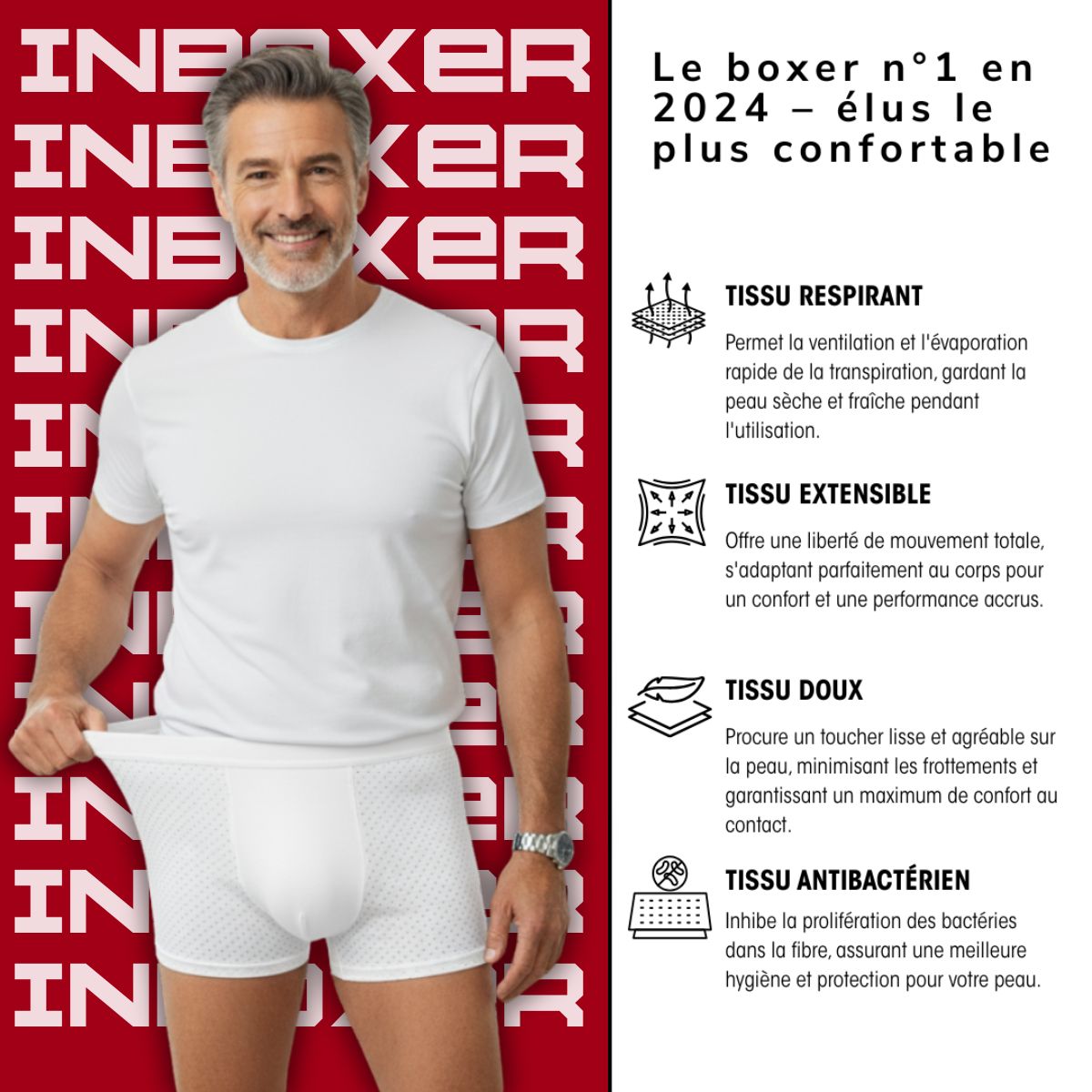 10 BOXERS EN FIBRE DE BAMBOU POUR LE PRIX DE 5| BAMBOOWEAR