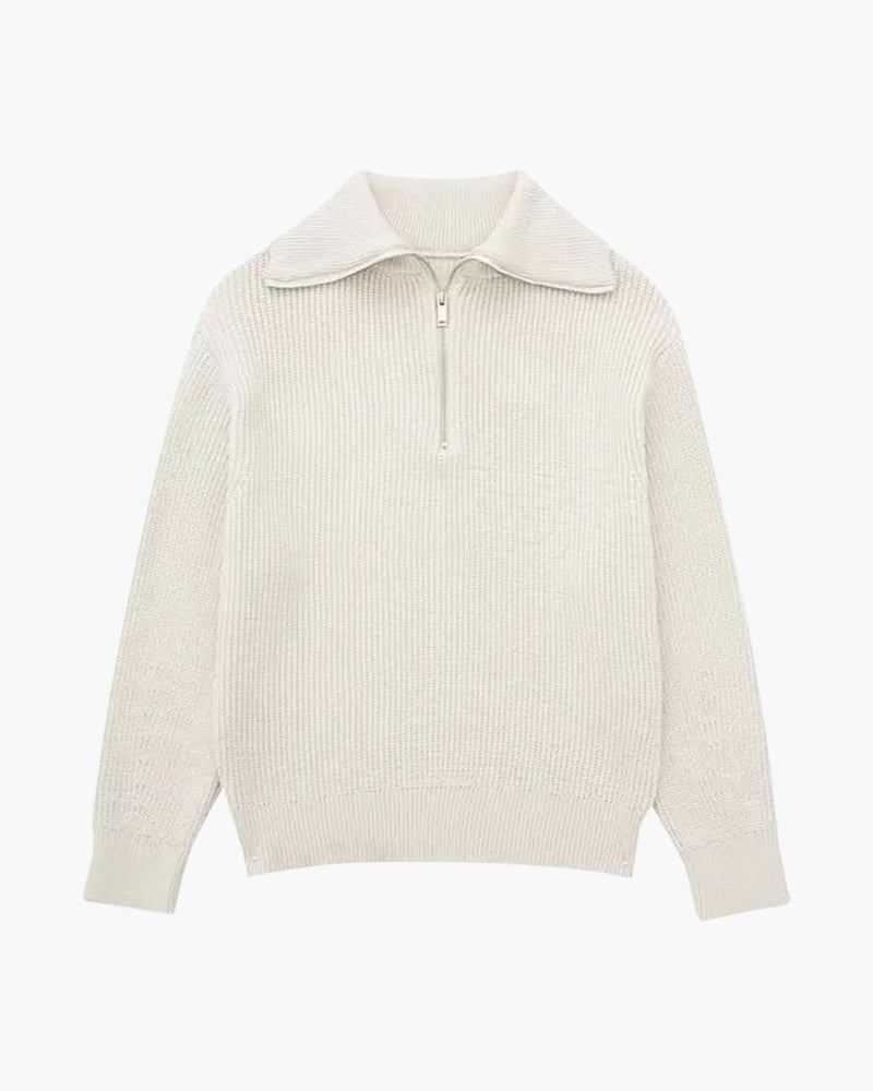 Sweater Crest Zip Sweater
