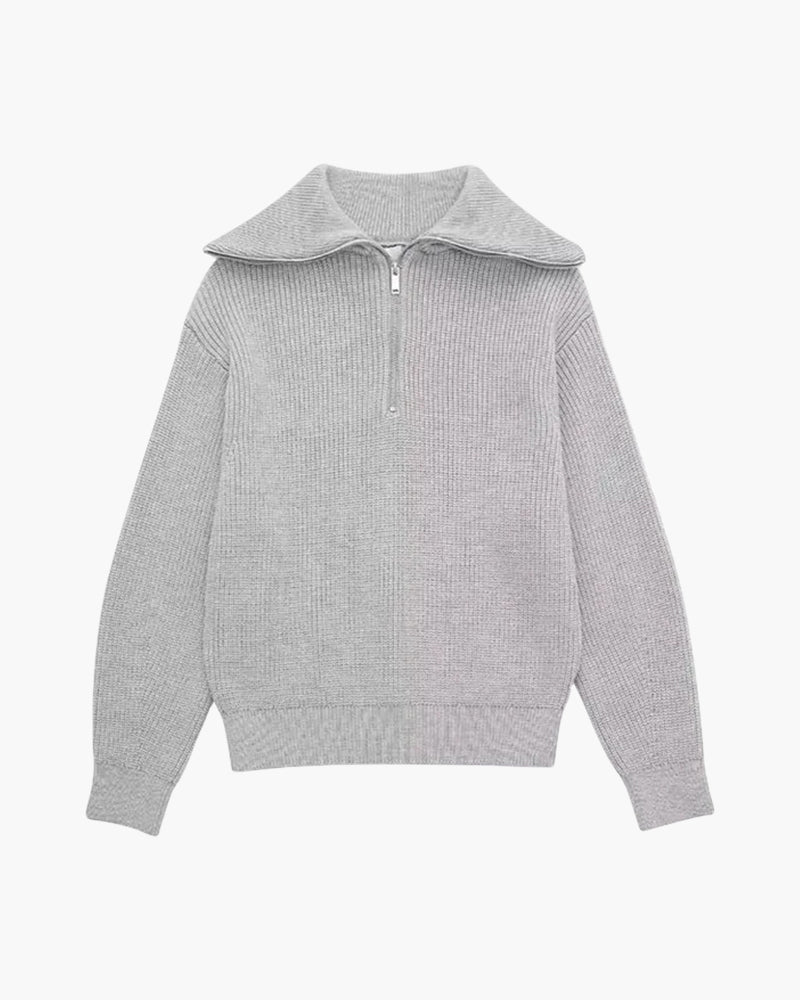 Sweater Crest Zip Sweater