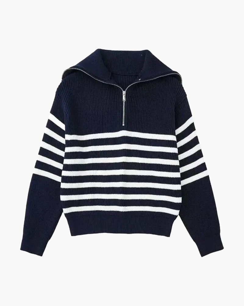 Sweater Crest Zip Sweater
