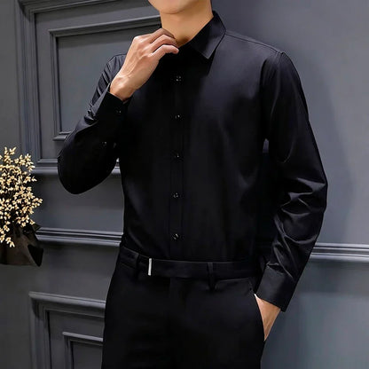 |Leve 5 Pague 3| Camisa Masculina Luxer em Seda Gelo e Manga Longa |Estilo Absoluto|